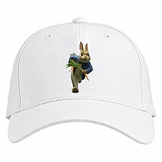 Baseball cap with Print Peter Rabbit Hero - white
