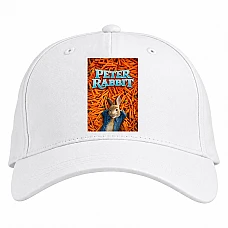 Baseball cap with Print Peter Rabbit Print - white