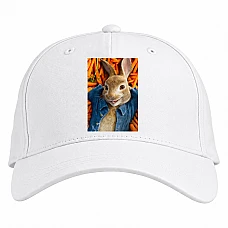 Baseball cap with Print Peter Rabbit Main Hero - white