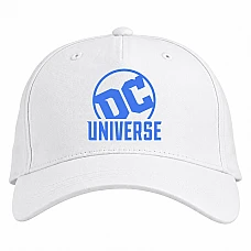 Baseball cap with Print Dc Blue Logo - white