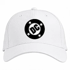 Baseball cap with Print Dc Black Logo - white