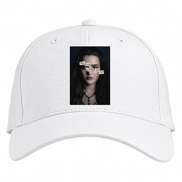 Baseball cap with Print 13 Reasons Why Hannah Hero - white