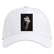 Baseball cap with Print 13 Reasons Why Jessica - white
