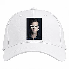 Baseball cap with Print 13 Reasons Why Justin - white