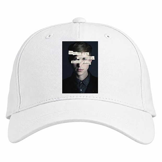 Baseball cap with Print 13 Reasons Why Ryan - white