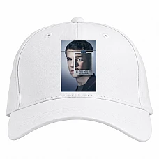 Baseball cap with Print 13 Reasons Why Clay Jensen - white