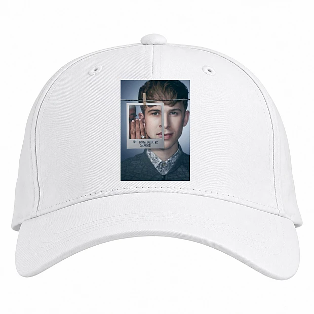 Baseball cap with Print 13 Reasons Why Ryan Hero - white