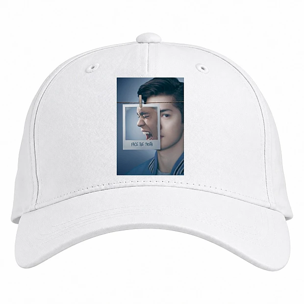 Baseball cap with Print 13 Reasons Why Zach - white