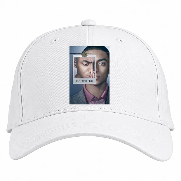 Baseball cap with Print 13 Reasons Why Marcus - white
