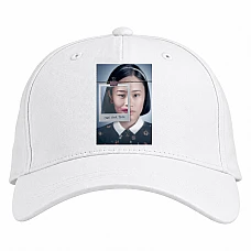 Baseball cap with Print 13 Reasons Why Courtney Hero - white
