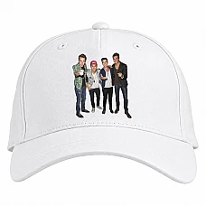Baseball cap with Print Big Time Rush All Main Heroes - white
