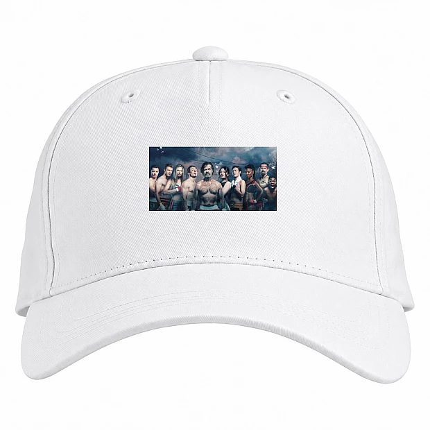 Baseball cap with Print Shameless Heroes - white