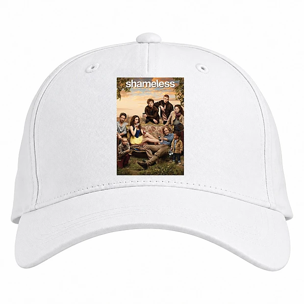 Baseball cap with Print Shameless Theme - white