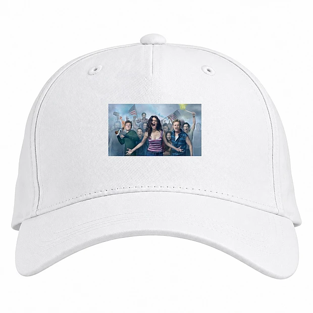 Baseball cap with Print Shameless Cute Print - white