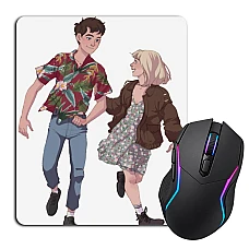 Mouse pad with print The End Of The F *** Ing World Art