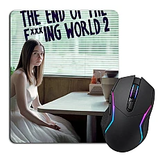 Mouse pad with print The End Of The F *** Ing World Theme