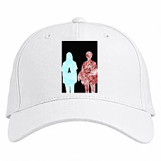Baseball cap with Print The End Of The F *** Ing World Heroes - white