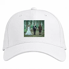 Baseball cap with Print The End Of The F *** Ing World Main Heroes - white