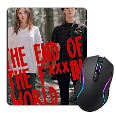 Mouse pad with print The End Of The F *** Ing World Heroes Print
