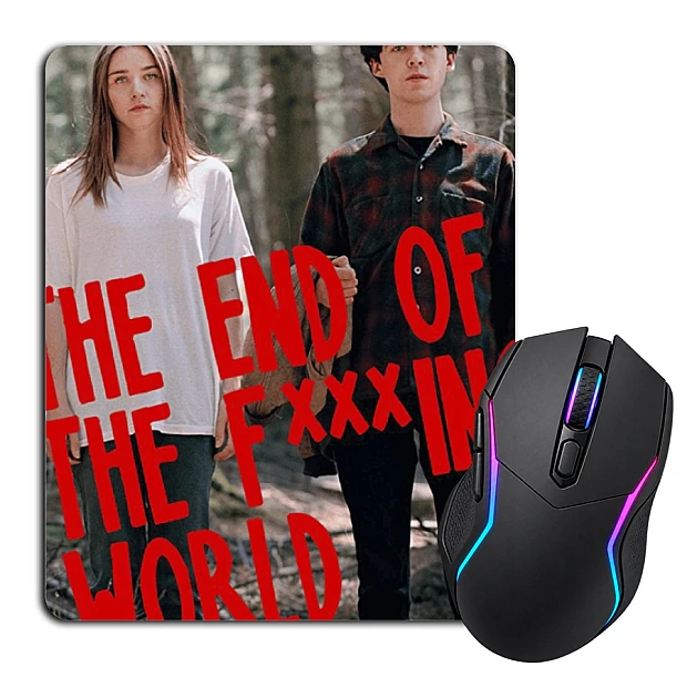 Mouse pad with print The End Of The F *** Ing World Heroes Print