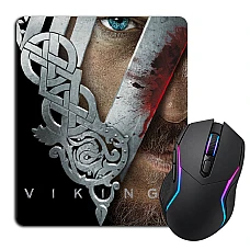 Mouse pad with print Vikings Theme