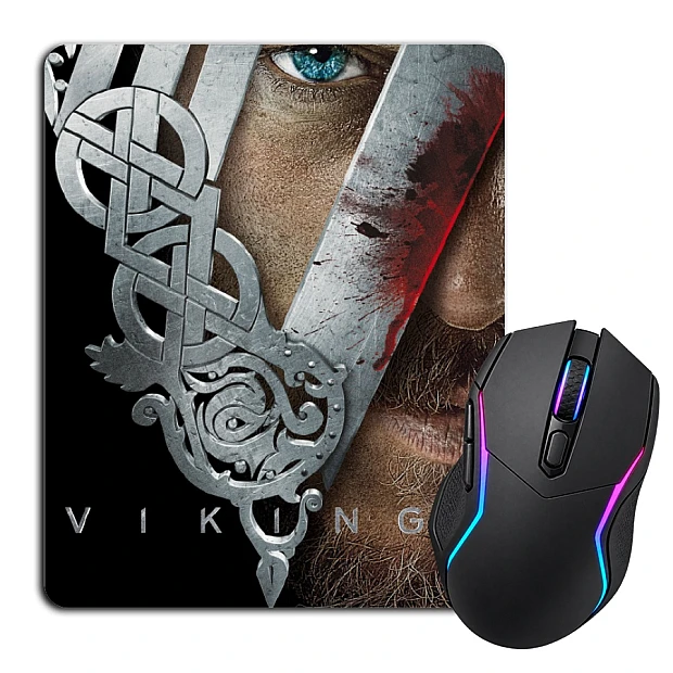 Mouse pad with print Vikings Theme