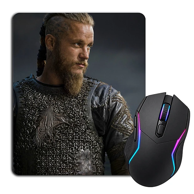 Mouse pad with print Vikings Hero Print