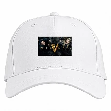 Baseball cap with Print Vikings Logo Heroes - white