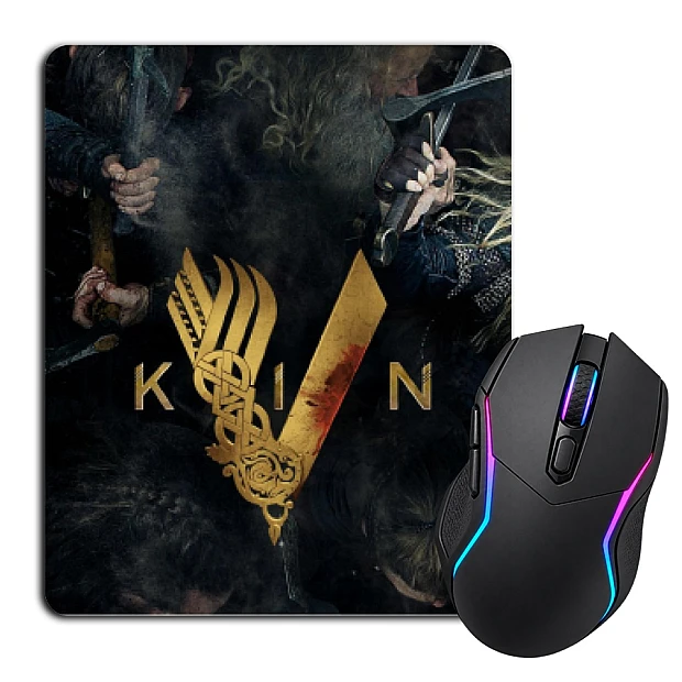 Mouse pad with print Vikings Logo Heroes
