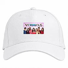 Baseball cap with Print Victorious Heroes Print - white