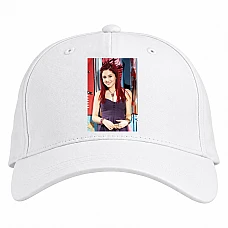 Baseball cap with Print Victorious Cat Valentine - white
