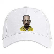 Baseball cap with Print Breaking Bad Walter White - white