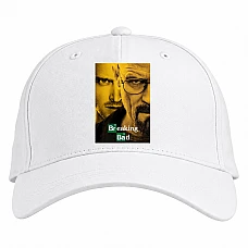 Baseball cap with Print Breaking Bad Theme - white