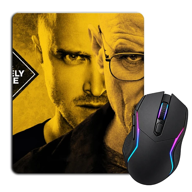 Mouse pad with print Breaking Bad Main Heroes Print