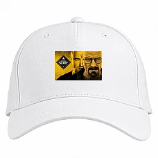 Baseball cap with Print Breaking Bad Main Heroes Print - white