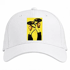 Baseball cap with Print Breaking Bad Print Main Heroes - white