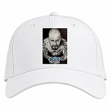 Baseball cap with Print Breaking Bad Art Walter White - white