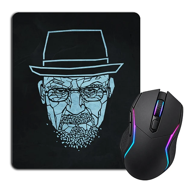 Mouse pad with print Breaking Bad Walter White Art