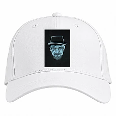 Baseball cap with Print Breaking Bad Walter White Art - white
