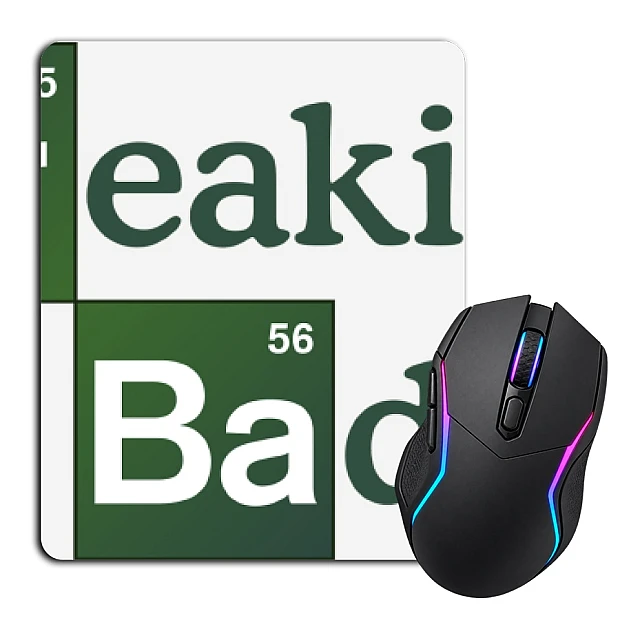 Mouse pad with print Breaking Bad Logo