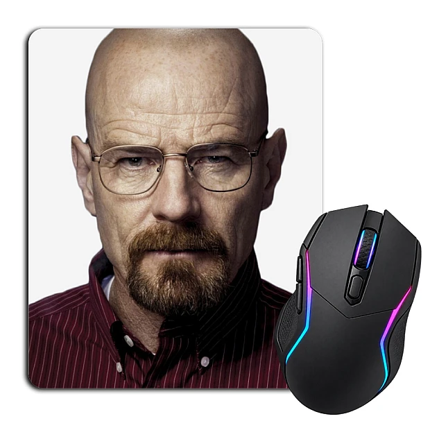Mouse pad with print Breaking Bad Walter White Face