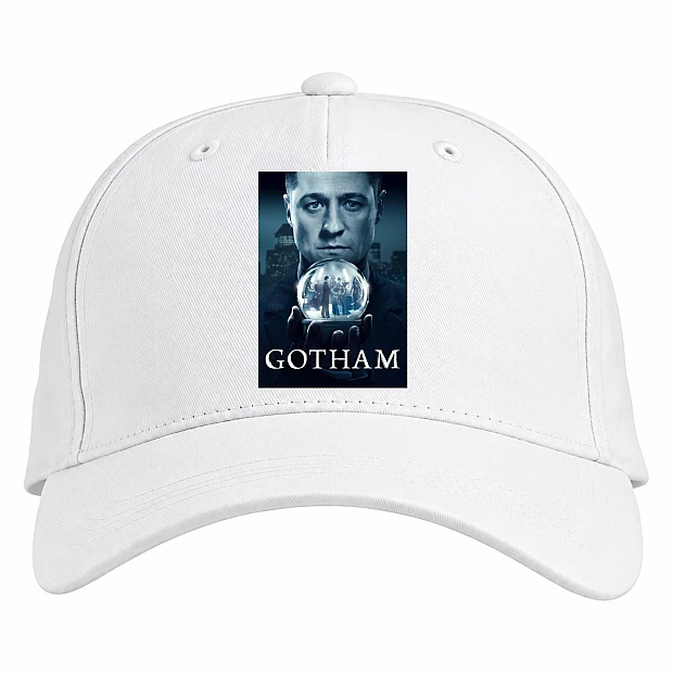 Baseball cap with Print Gotham Print - white