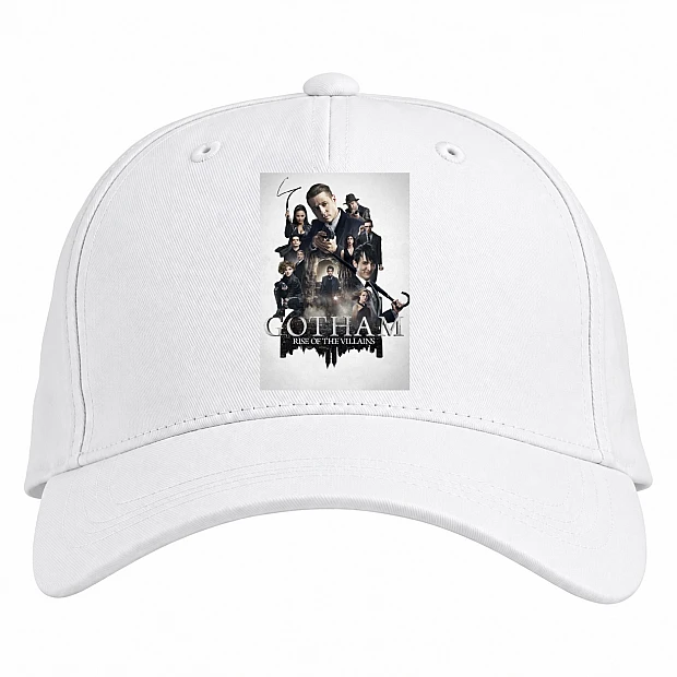 Baseball cap with Print Gotham Theme - white