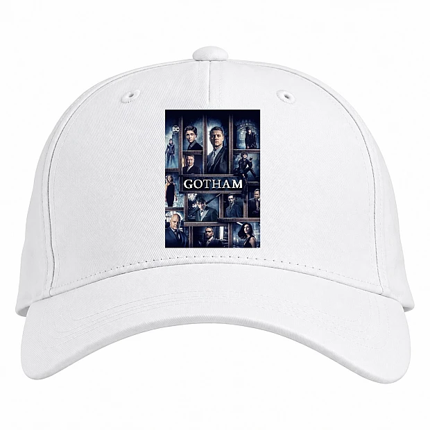 Baseball cap with Print Gotham Heroes - white