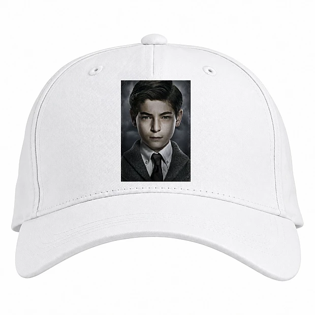 Baseball cap with Print Gotham Bruce Wayne - white