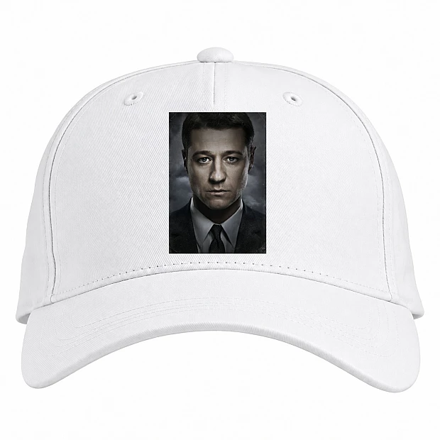 Baseball cap with Print Gotham James Gordon - white
