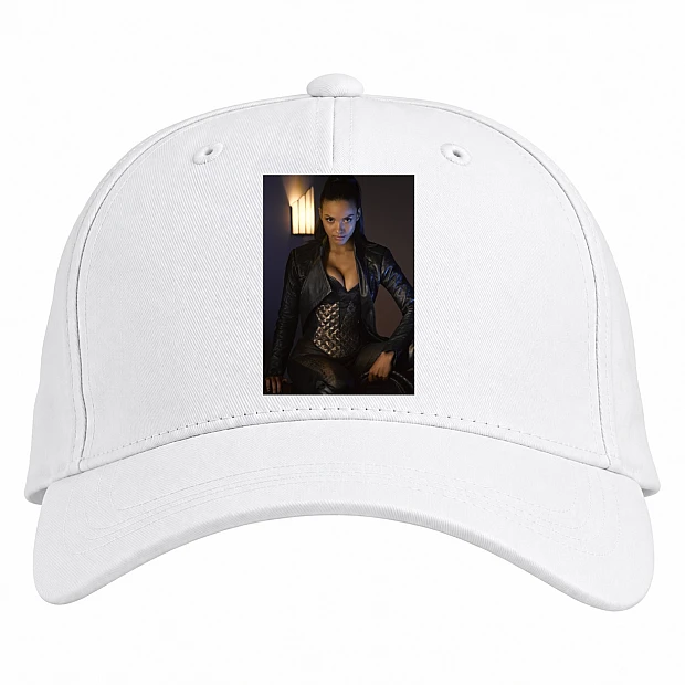 Baseball cap with Print Gotham Hero Print - white