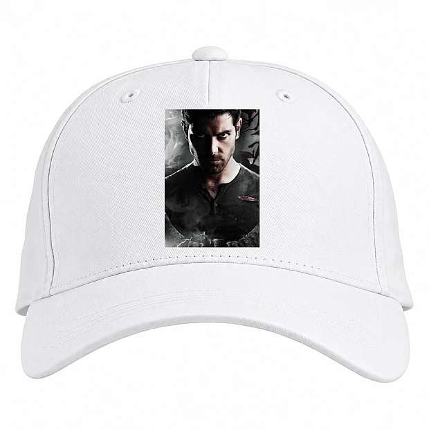 Baseball cap with Print Grimm Hero - white