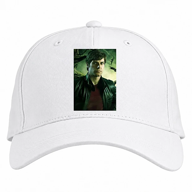 Baseball cap with Print Grimm Hero Print - white