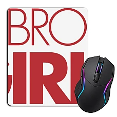 Mouse pad with print 2 Broke Girls Logo